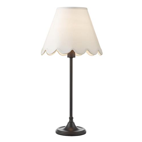 Padme Matt Black And Ivory Shade Table Lamp PAD4222+NER262