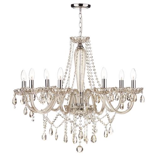 Raphael 8 Arm Champagne Crystal Chandelier RAP0806