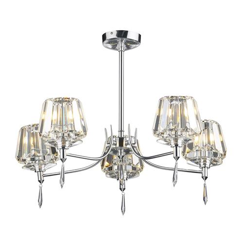 Selina Semi Flush Ceiling Light Chrome Finish SEL0550