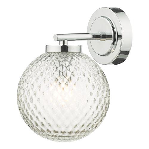 Wayne IP44 Polished Bathroom Chrome Wall Light WAY0750