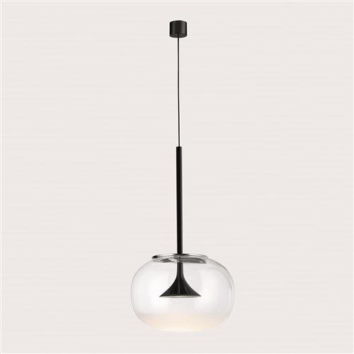 Alive Clear Glass And Black Ceiling Pendant 00-6671-05-F1