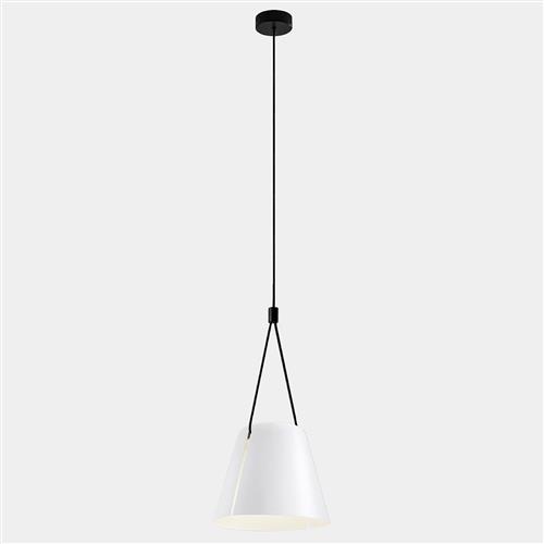 Attic White And Black Pendant Fitting 00-7389-05-14