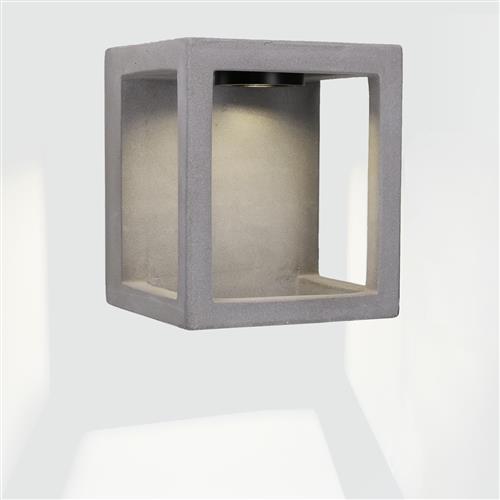 Box IP65 Outdoor Cement Grey LED Wall Light PX-0527-CEM