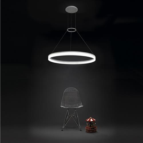 Circ LED Matt White 1000mm Ceiling Pendant 00-3642-BW-M3