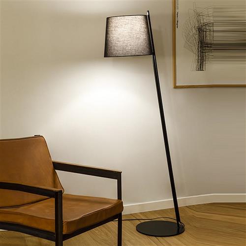 Clip Black Slanted Floor Lamp 25-8540-05-82+Pan-234-05