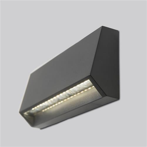 Grove IP65 200 Lumen Outdoor Black, white, Grey Wall Light PX-0126-NEG