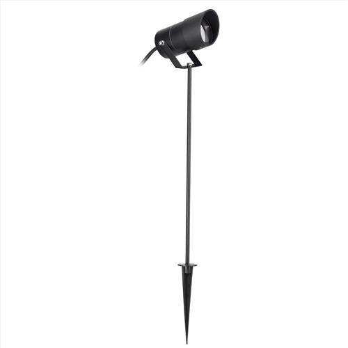 Ousia IP65 LED Tall Black Outdoor Garden Spotlight PX-0636-NEG
