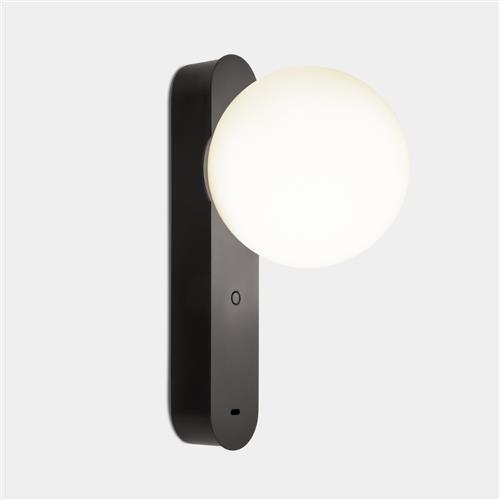 Perlina LED Black Touch Dimmable USB Wall Light 05-A078-60-60