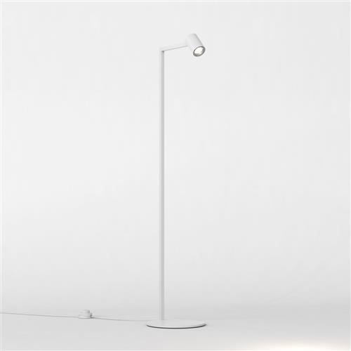 Ascoli Matt White Adjustable Floor Lamp 1286157