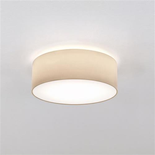 Cambria 380 Putty Fabric Shade Flush Ceiling Fitting 1421002 