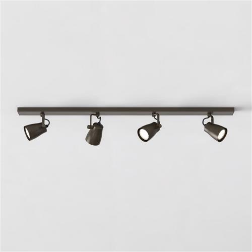 Juno Bronze Four Bar Adjustable Ceiling Spotlight 1487004 