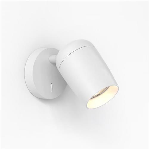 Koto Switched Matt White Single Wall Light 1478010