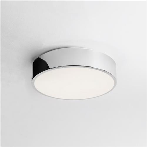 Mallon IP44 LED Polished Chrome Flush Bathroom Ceiling Fitting 1125014