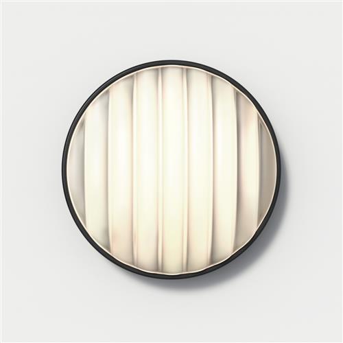 Montreal IP44 Rated Round 300 Textured Black Outdoor Wall Light 1032006