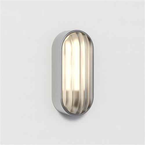 Montreal Oval IP44 Brushed Stainless Steel Outdoor Wall Light 1032013