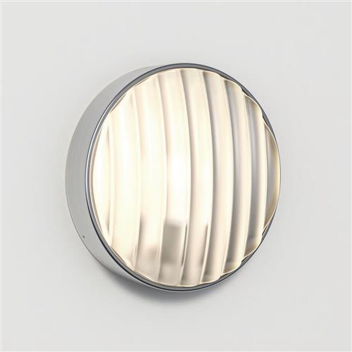 Montreal Round 300 Brushed Stainless Steel IP44 Outdoor Wall Light 1032012