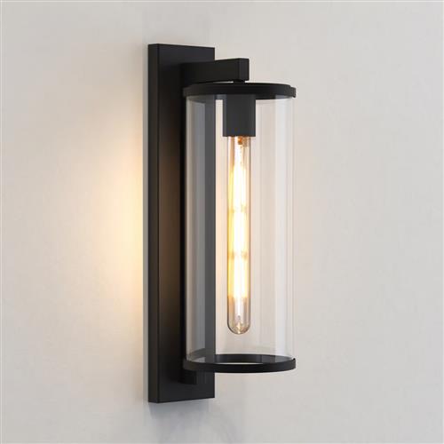 Pimlico Large Textured Black 500 IP23 Porch Light 1413004