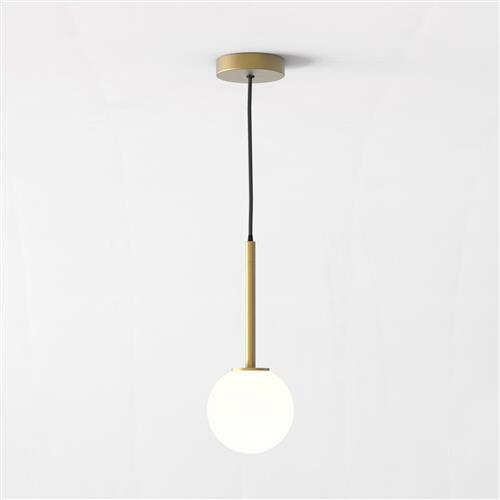 Tacoma IP44 Antique Brass Bathroom Pendant Light 1429024+5036001