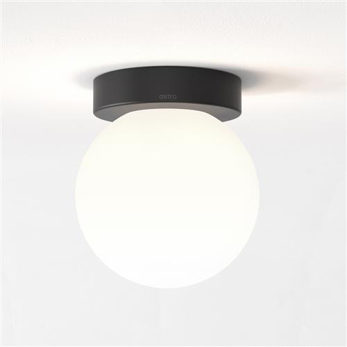 Tacoma IP44 Matt Black Bathroom Light 1429027+5036001