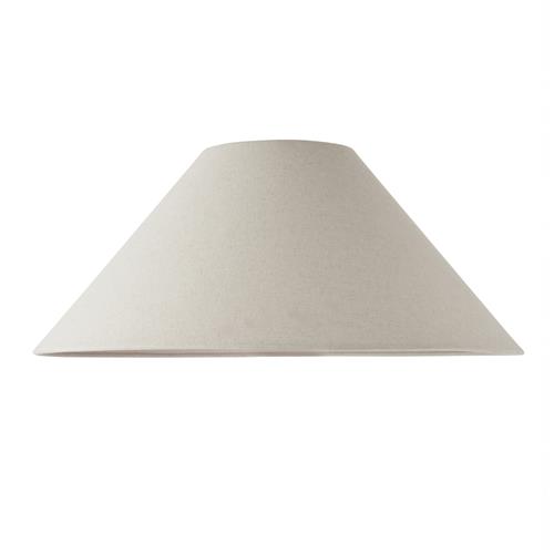 Avalon Large 520mm Natural Faux Linen Tapered Shade 117534