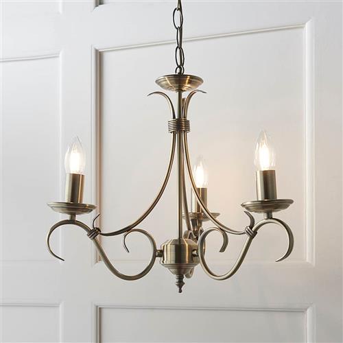 Bernice Three Arm Ceiling Pendant 2030-3AN