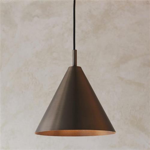 Cape Pendant Brushed Antique Bronze Plate 102892