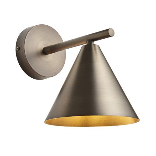 Cape Wall Light Brushed Antique Bronze Plate 102894