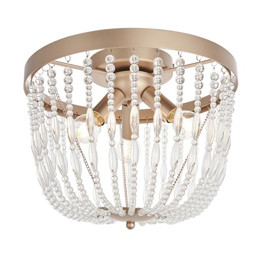 Celine Rose Gold Finished Semi Flush Ceiling Light 90123