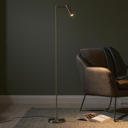 Dedicated Satin Nickel LED Reading Floor Lamp 98116