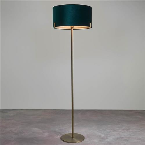 Hayfield Matt Antique Brass Floor Lamp 95838