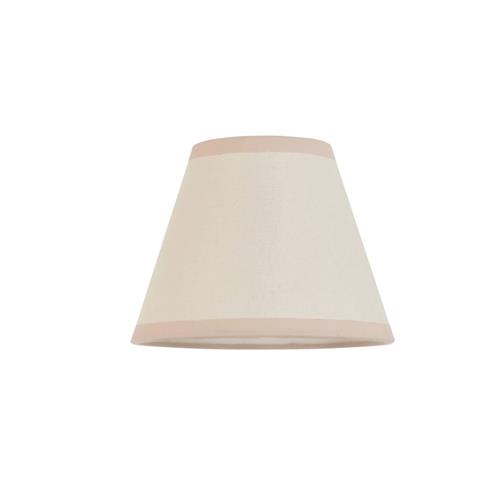 Ivy 160mm Vintage White And Almond White Tapered Bulb Clip Shade 113174