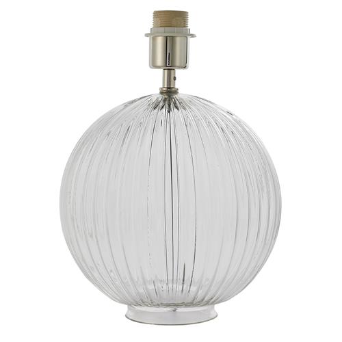 Jemma Clear Ribbed Glass Lamp Base 81896