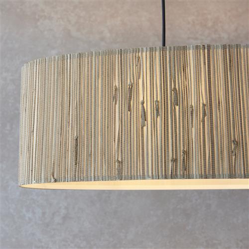 Longshore Two Light Natural Seagrass And Black C The Lighting Superstore