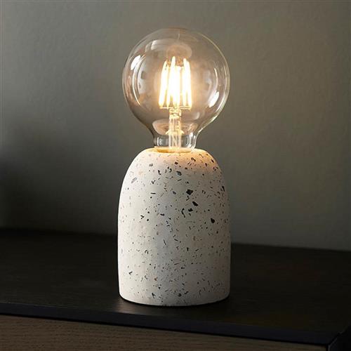 Terrazzo White Speckled Effect Table Lamp 78181