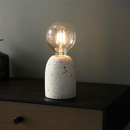 Terrazzo White Speckled Effect Table Lamp 78181