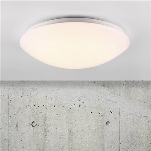 Ask 36 IP44 Medium LED Flush Bathroom Ceiling Light 45376001