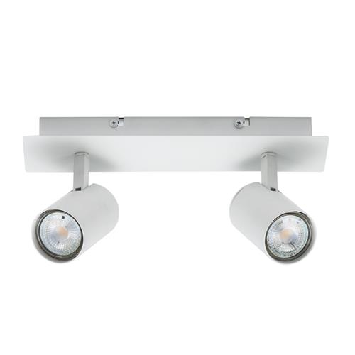 Frida White Finished Double Spotlight 49810101 | The Lighting Superstore