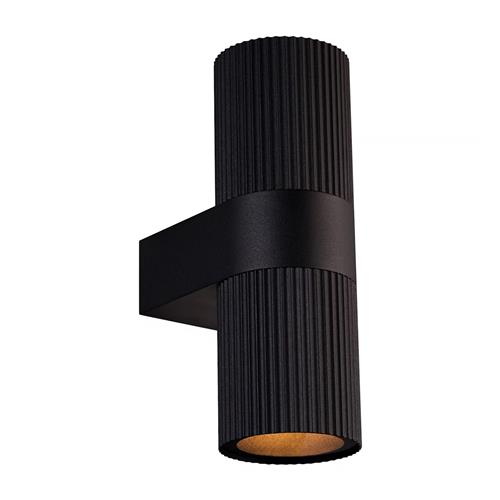 Kyklop Ripple Black IP54 Outdoor Wall Light 2318051003