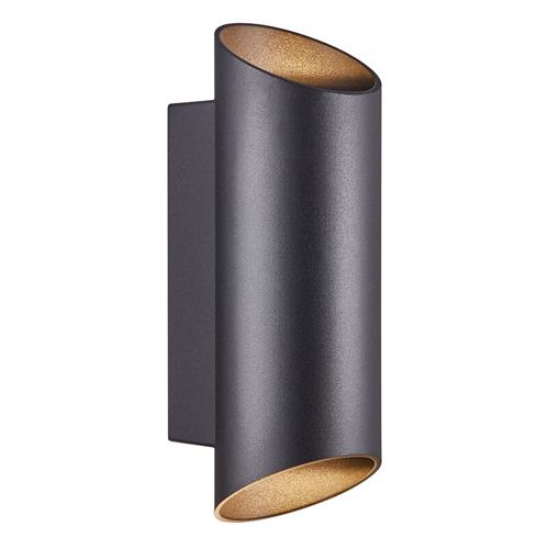 Nico Round 22 Black IP54 Outdoor Wall Fitting 2218231003