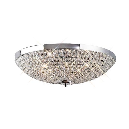 Ava 9 Lamp Crystal Flush Ceiling Light IL30189