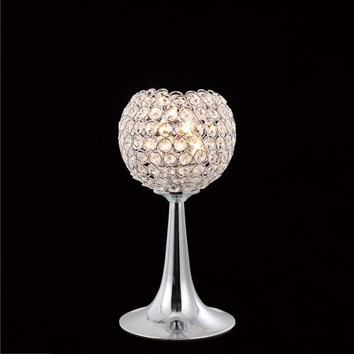 Ava Switched Chrome Crystal Table Lamp IL30193