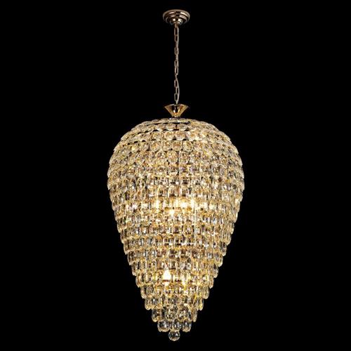 Coniston Acorn Crystal Chandelier 16 Light French Gold And Asfour Crystal Fitting IL32886