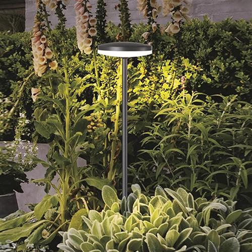 Akita IP54 600mm LED Outdoor Black Bollard Post Light M8480