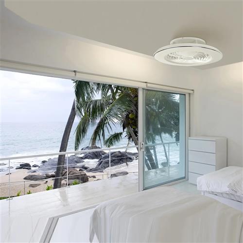 Alisio Large LED White CCT Hidden Blade Reversible Ceiling Fan M6705