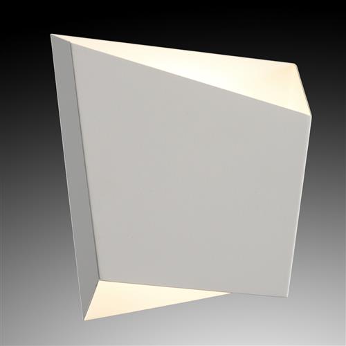 Asimetric White Finished Wall Light M6220