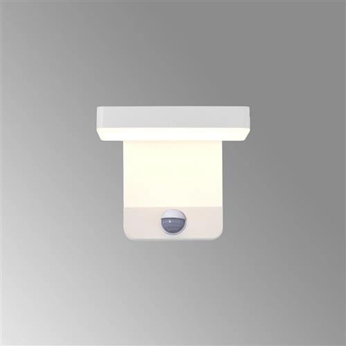 Cooper IP54 Outdoor PIR LED White Wall Light M8476