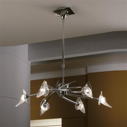 Flavia Chrome Modern Ceiling Pendant M0301