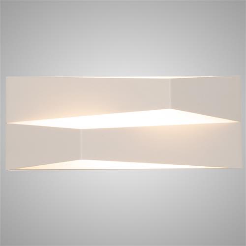 Fuji Large White 14w 3000K LED Wall Light M8158