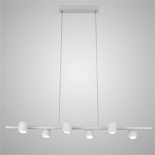 Ios White Six-Light Ceiling Spot Pendant M7936