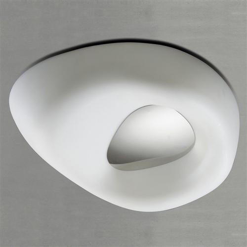 Huevo Small Contemporary Flush Fitting Ceiling Light M1336